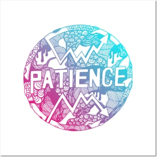 Dual Color Circle of Patience Posters and Art